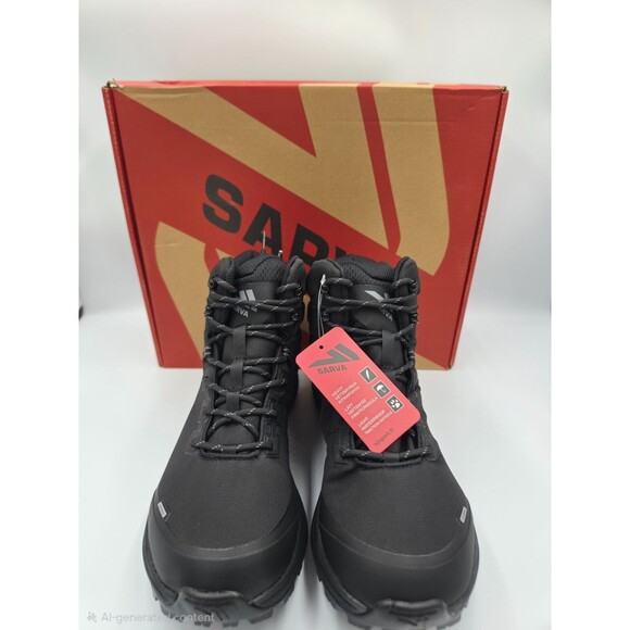 SARVA ARTIX MID MEN\'S 10 EU 44 BLACK WATERPROOF WINTER HIKING BOOTS NEW BOX main image 4